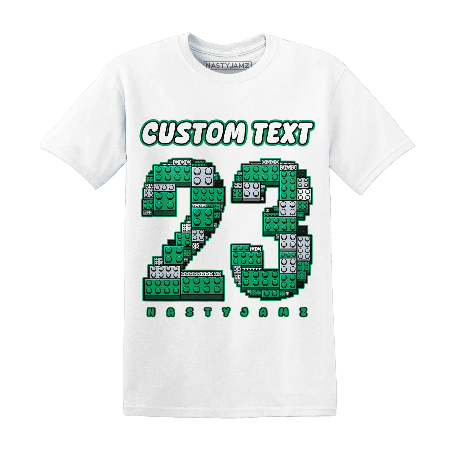 Lucky-Green-5s-T-Shirt-Match-Number-23-Lego