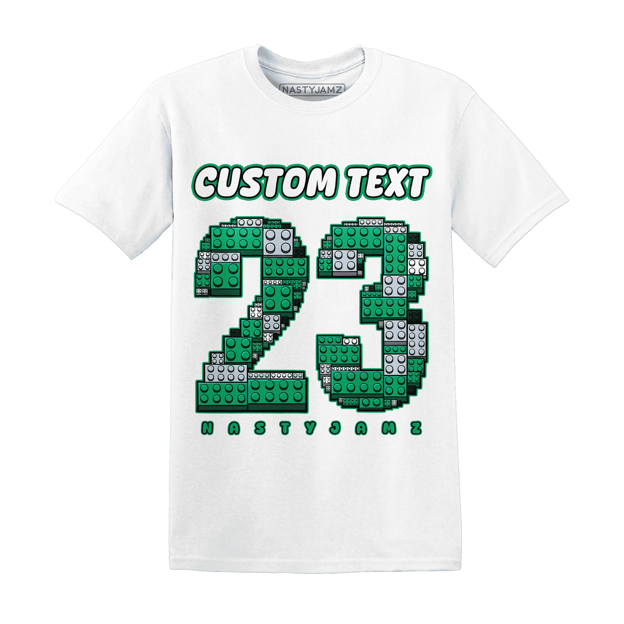 Lucky-Green-5s-T-Shirt-Match-Number-23-Lego