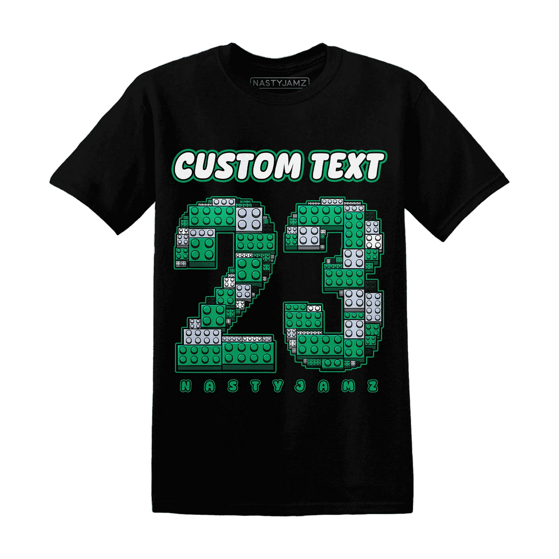 Lucky-Green-5s-T-Shirt-Match-Number-23-Lego