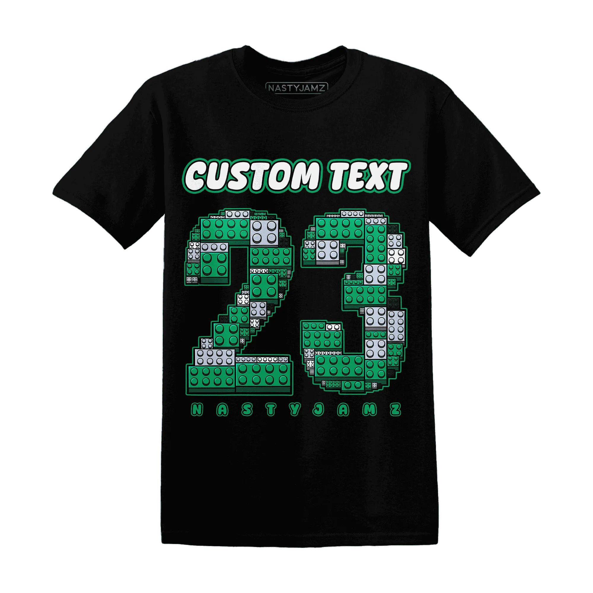 Lucky-Green-5s-T-Shirt-Match-Number-23-Lego