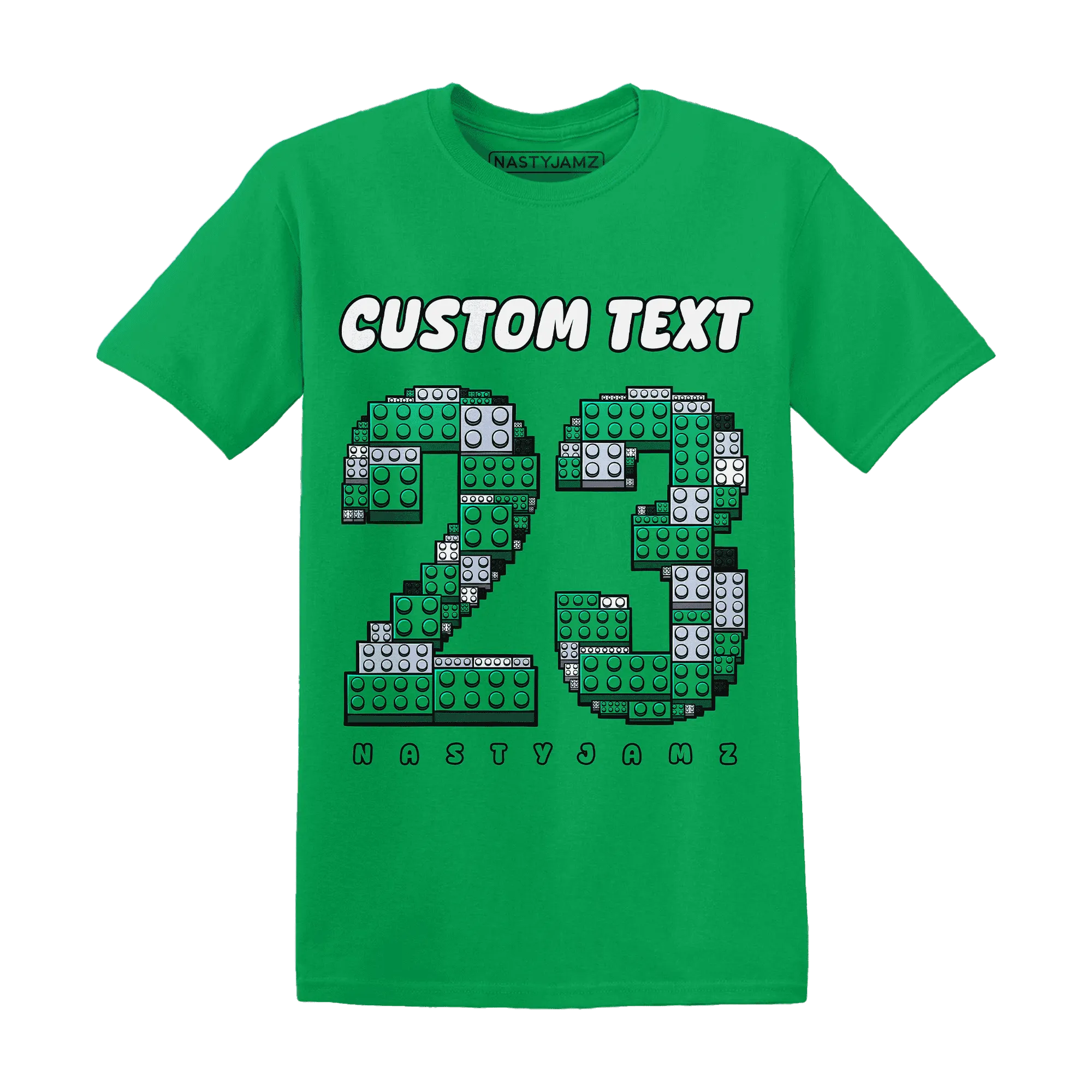 Lucky-Green-5s-T-Shirt-Match-Number-23-Lego
