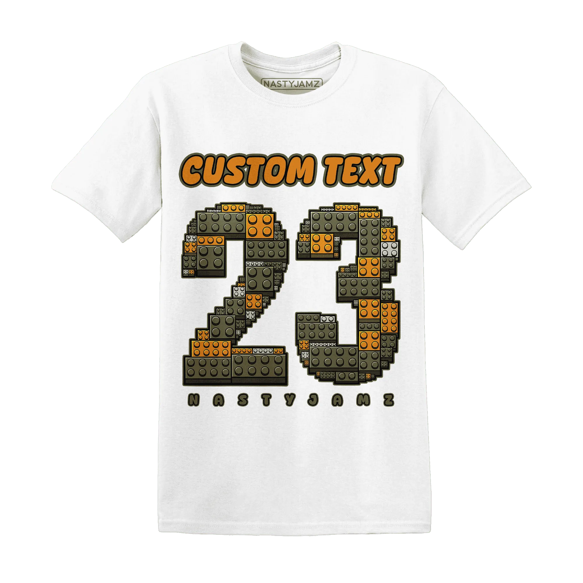 Olive-5s-T-Shirt-Match-Number-23-Lego