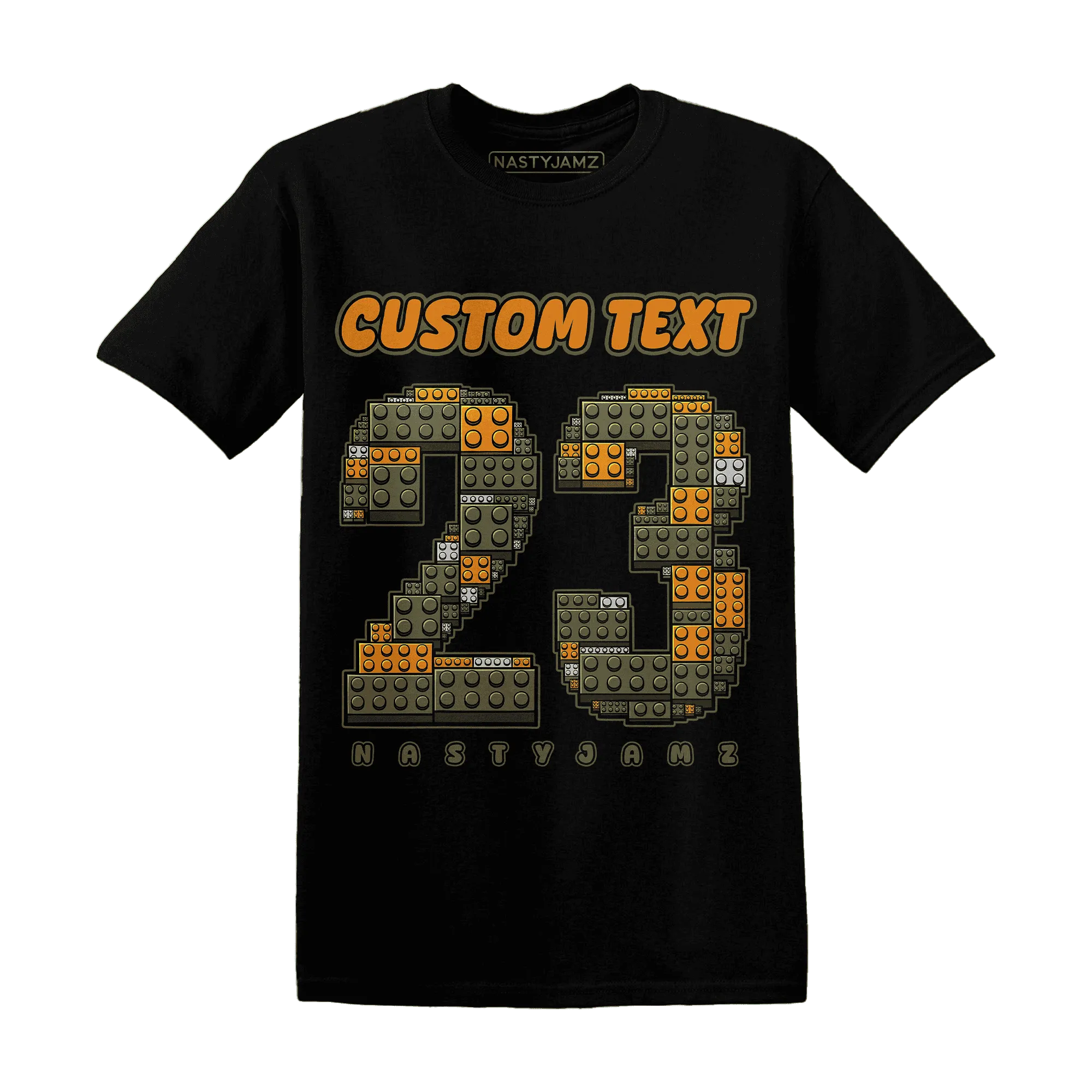 Olive-5s-T-Shirt-Match-Number-23-Lego