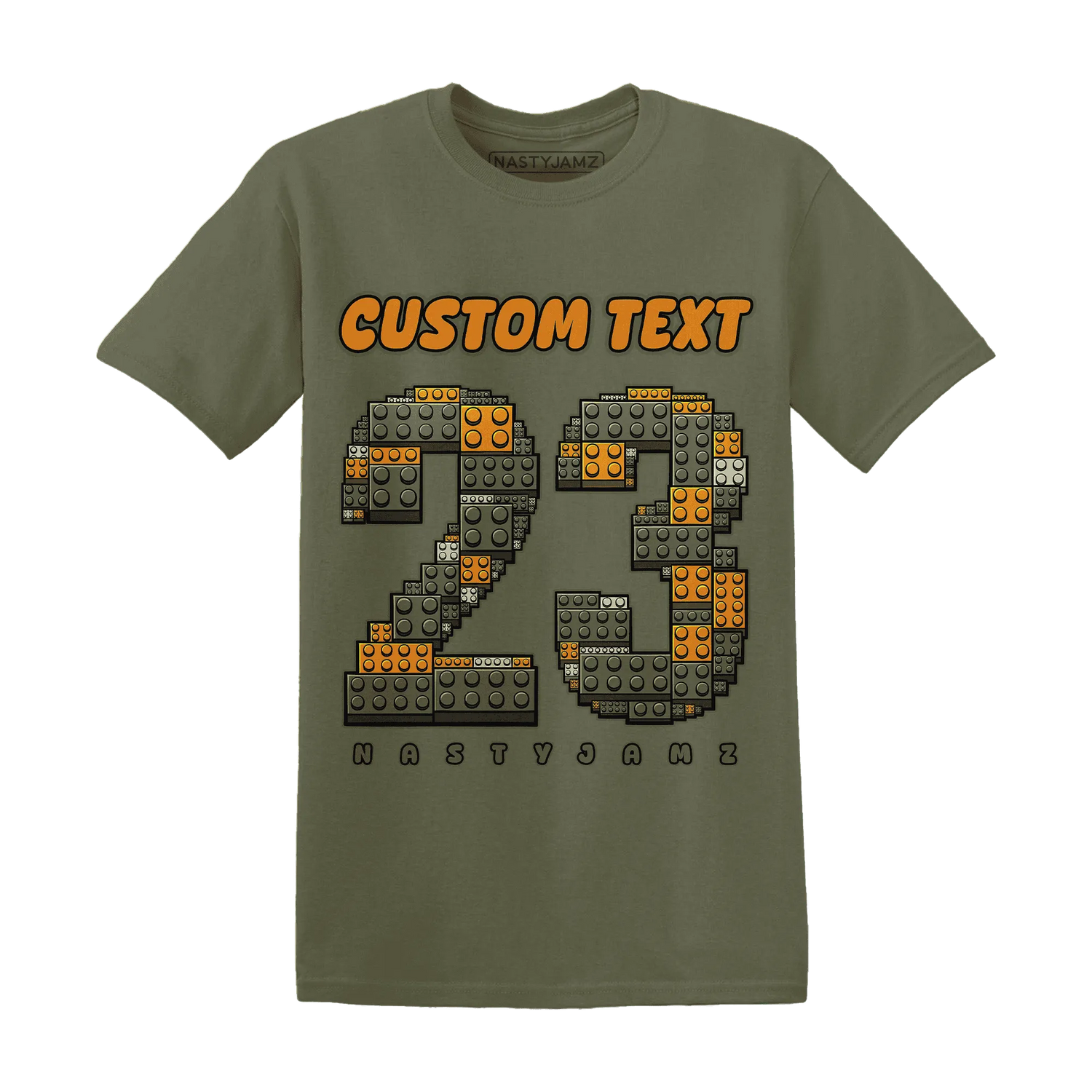 Olive-5s-T-Shirt-Match-Number-23-Lego