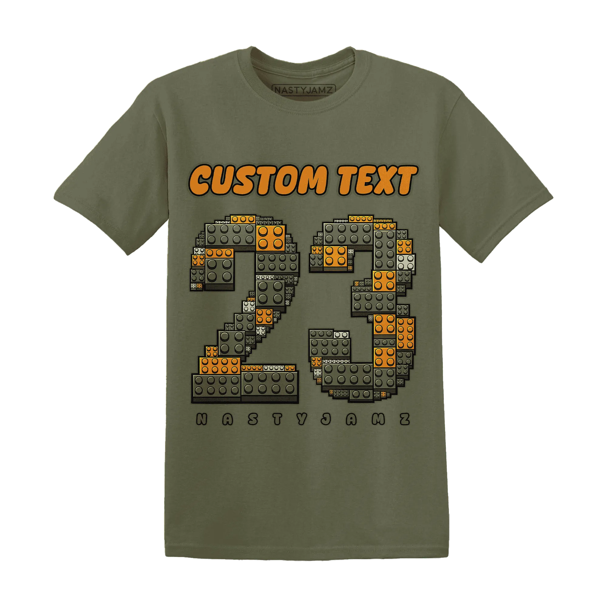 Olive-5s-T-Shirt-Match-Number-23-Lego