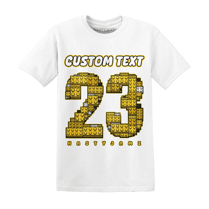 Yellow-Ochre-6s-T-Shirt-Match-Number-23-Lego