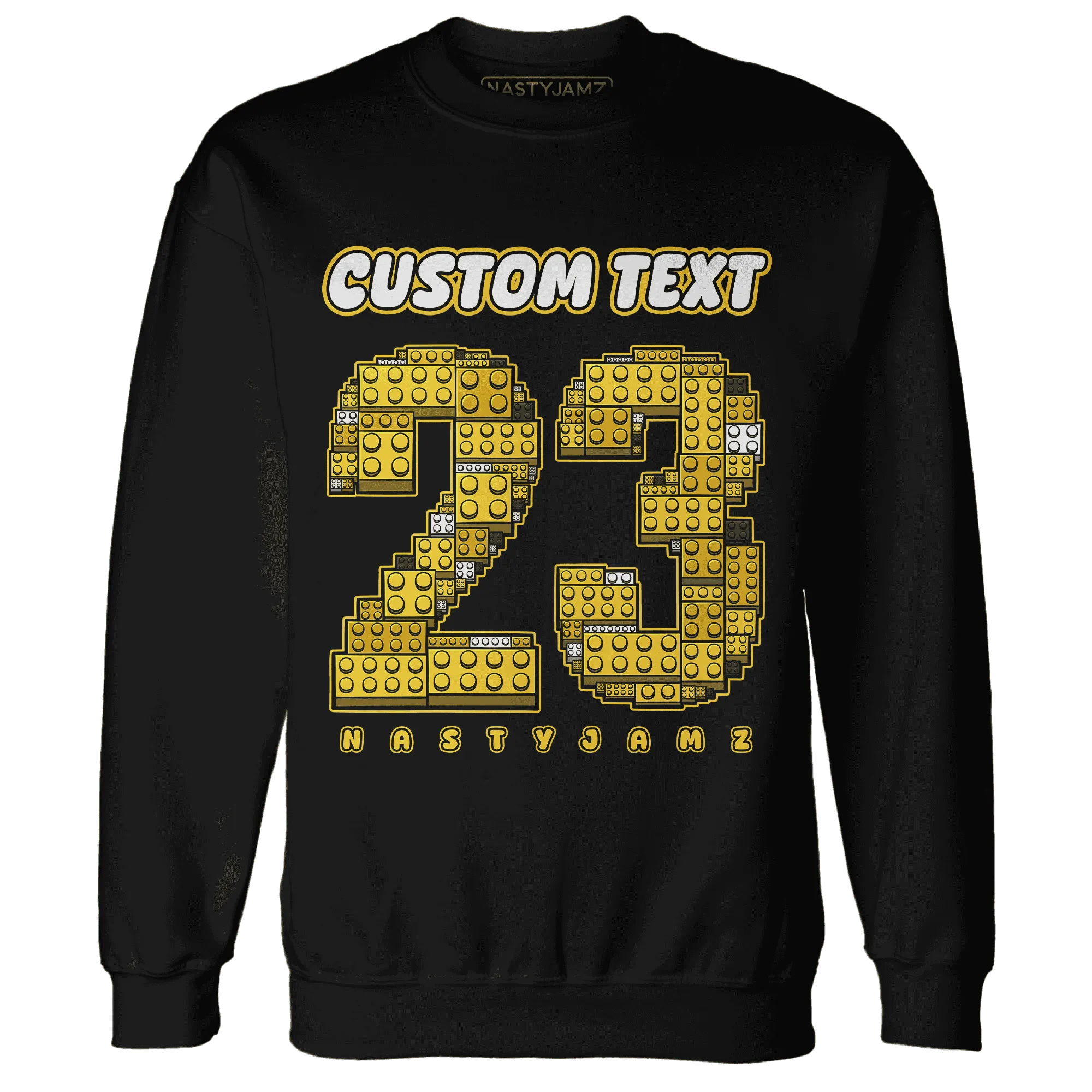 Yellow-Ochre-6s-Sweatshirt-Match-Number-23-Lego