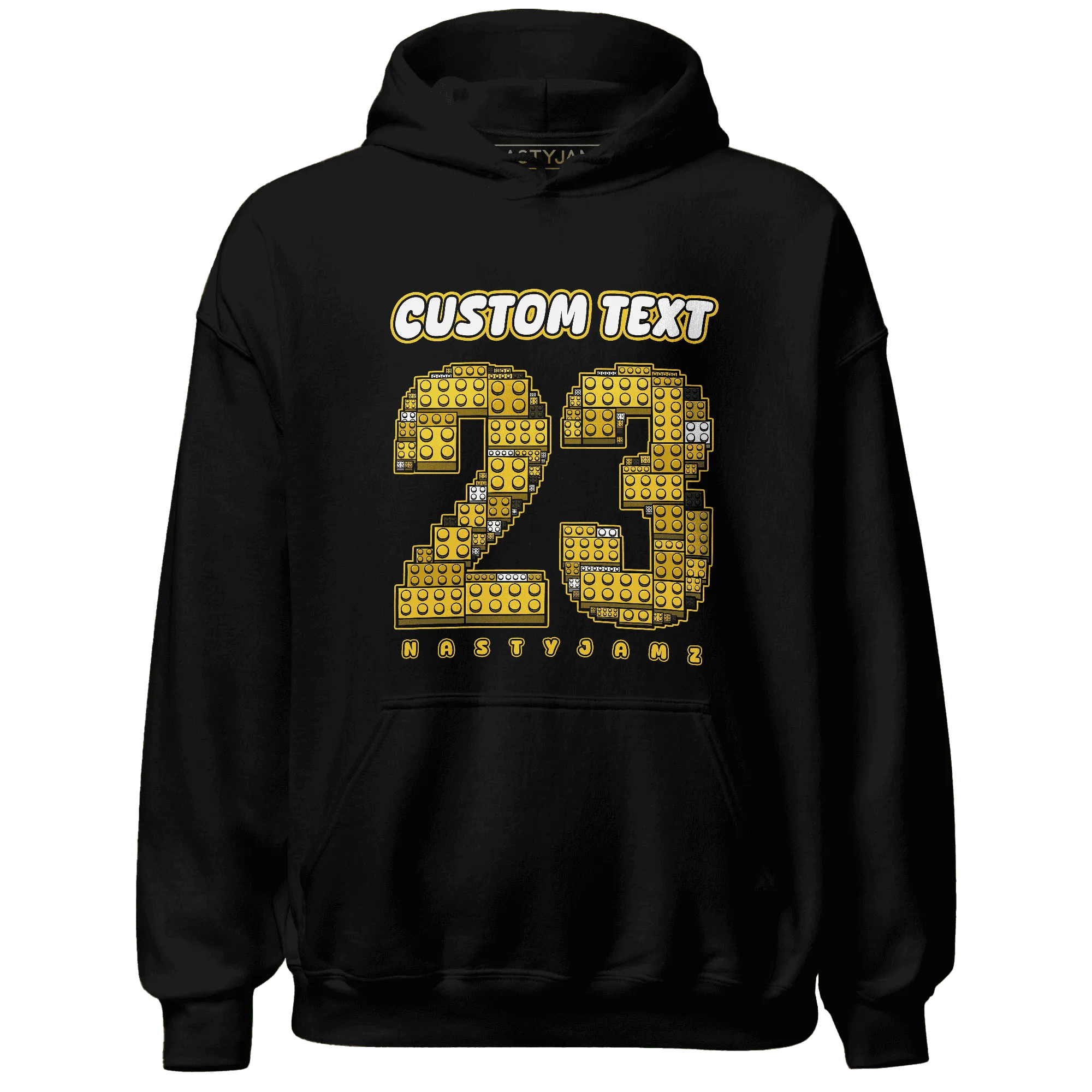 Yellow-Ochre-6s-Hoodie-Match-Number-23-Lego