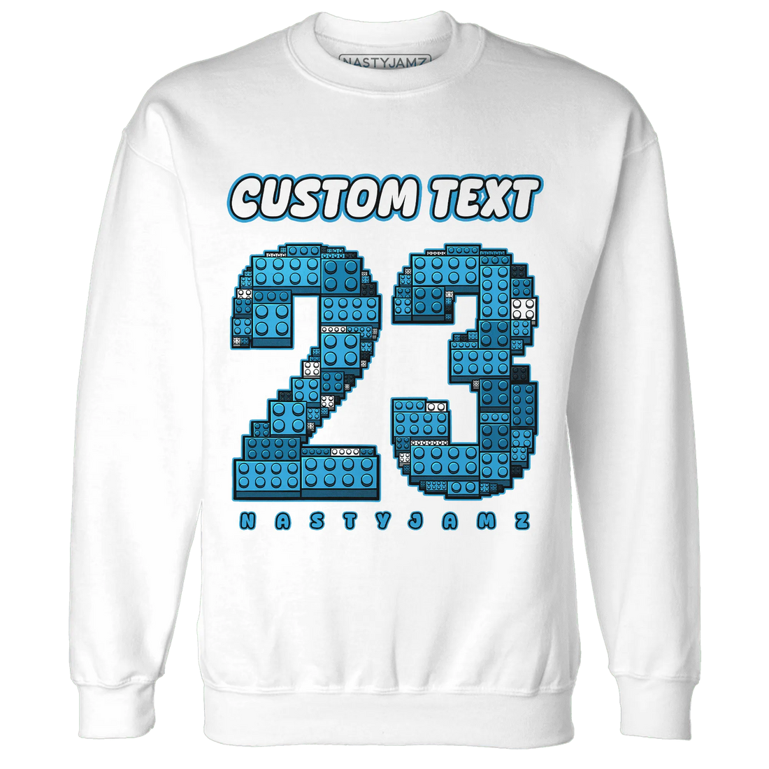 Powder-Blue-9s-Sweatshirt-Match-Number-23-Lego