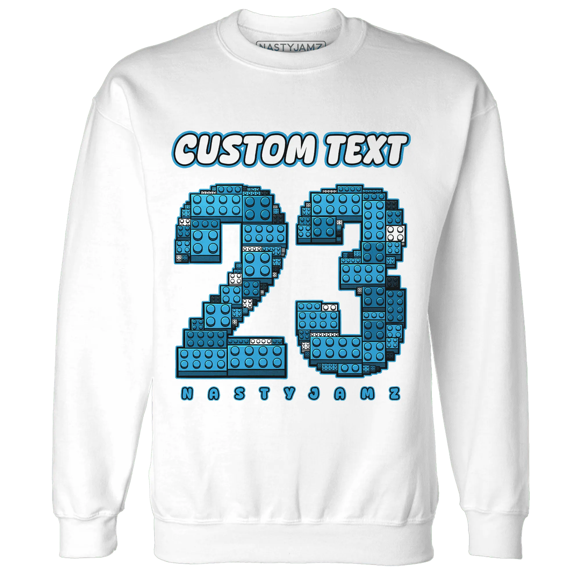 Powder-Blue-9s-Sweatshirt-Match-Number-23-Lego