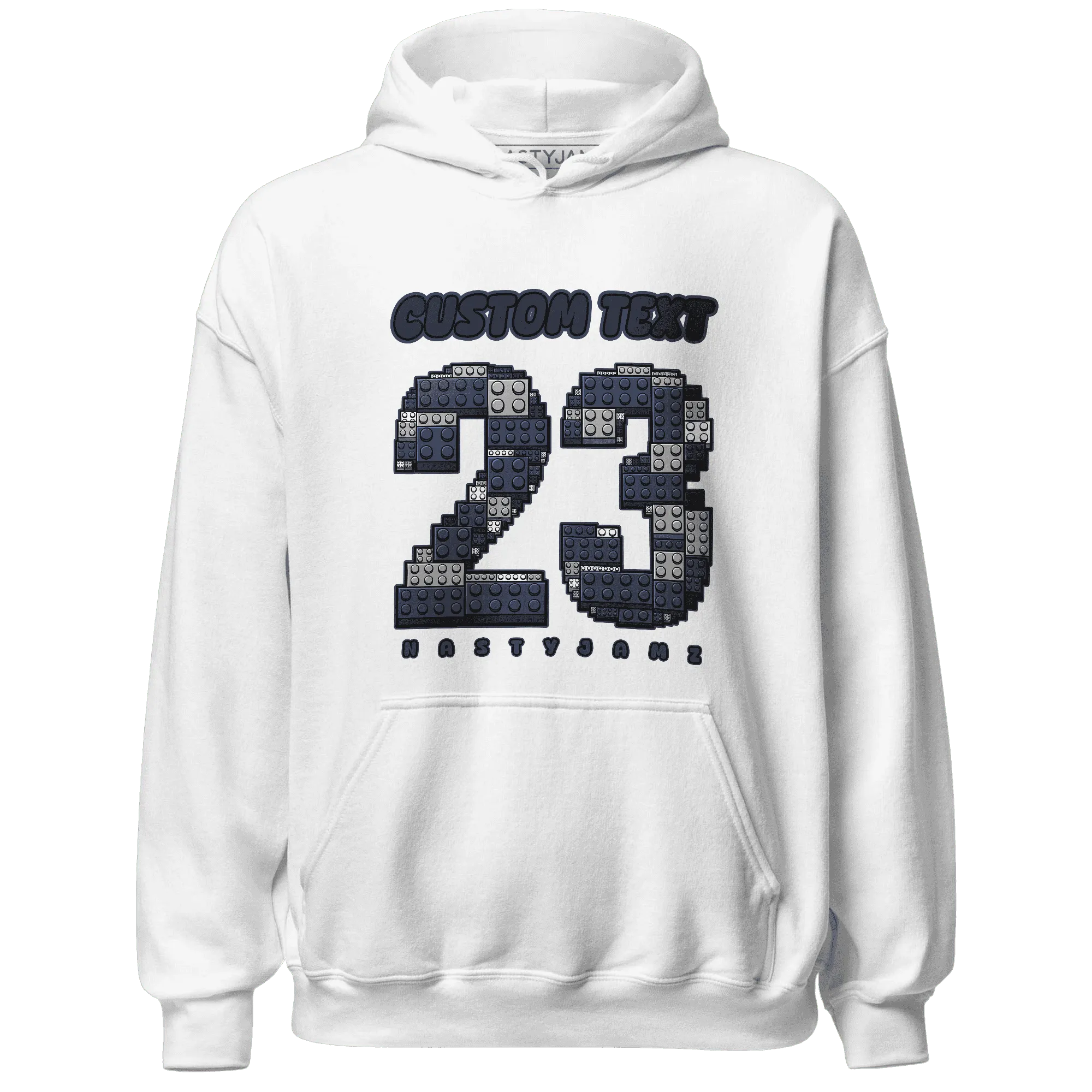 VaporMax-Plus-Midnight-Navy-White-Metallic-Silver-NastyJamz-Hoodie-Match-Number-23-Lego