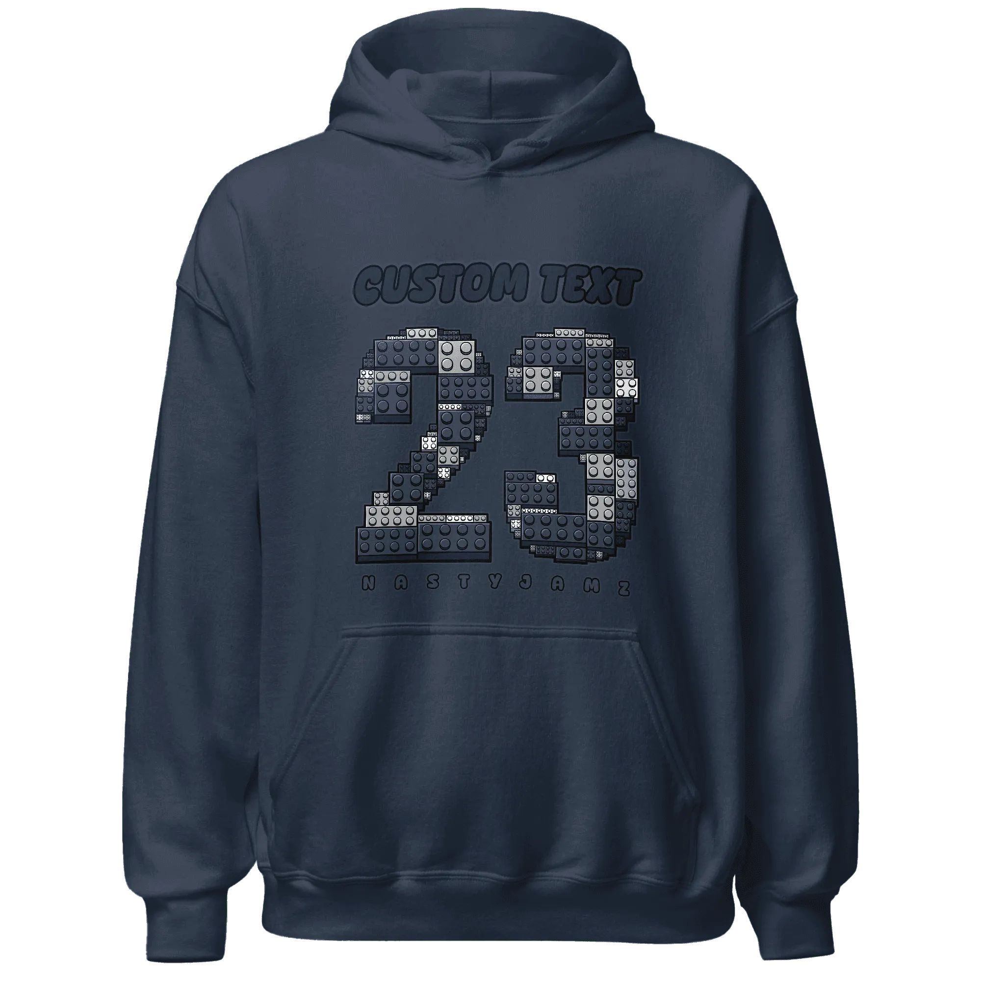VaporMax-Plus-Midnight-Navy-White-Metallic-Silver-NastyJamz-Hoodie-Match-Number-23-Lego