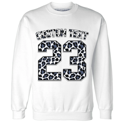Low-Diffused-Blue-11s-Sweatshirt-Match-Number-23-Leopard-Custom-Text