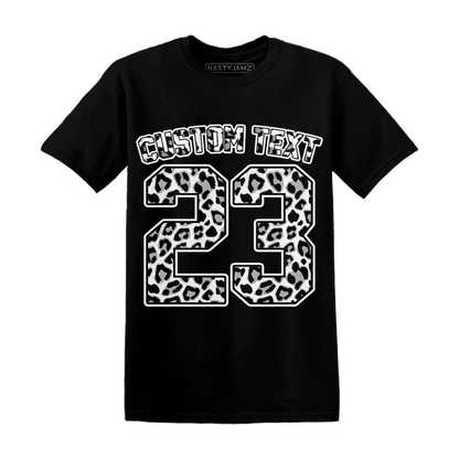 Wolf-Grey-1s-T-Shirt-Match-Number-23-Leopard-Custom-Text