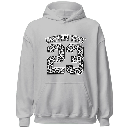 Cement-Grey-3s-Hoodie-Match-Number-23-Leopard-Custom-Text