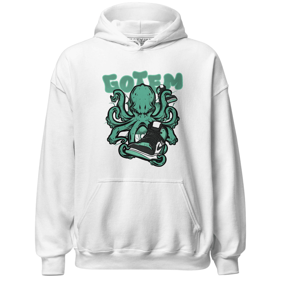 High OG Green Glow 1s Hoodie Match Octopus Got Em - NastyJamz