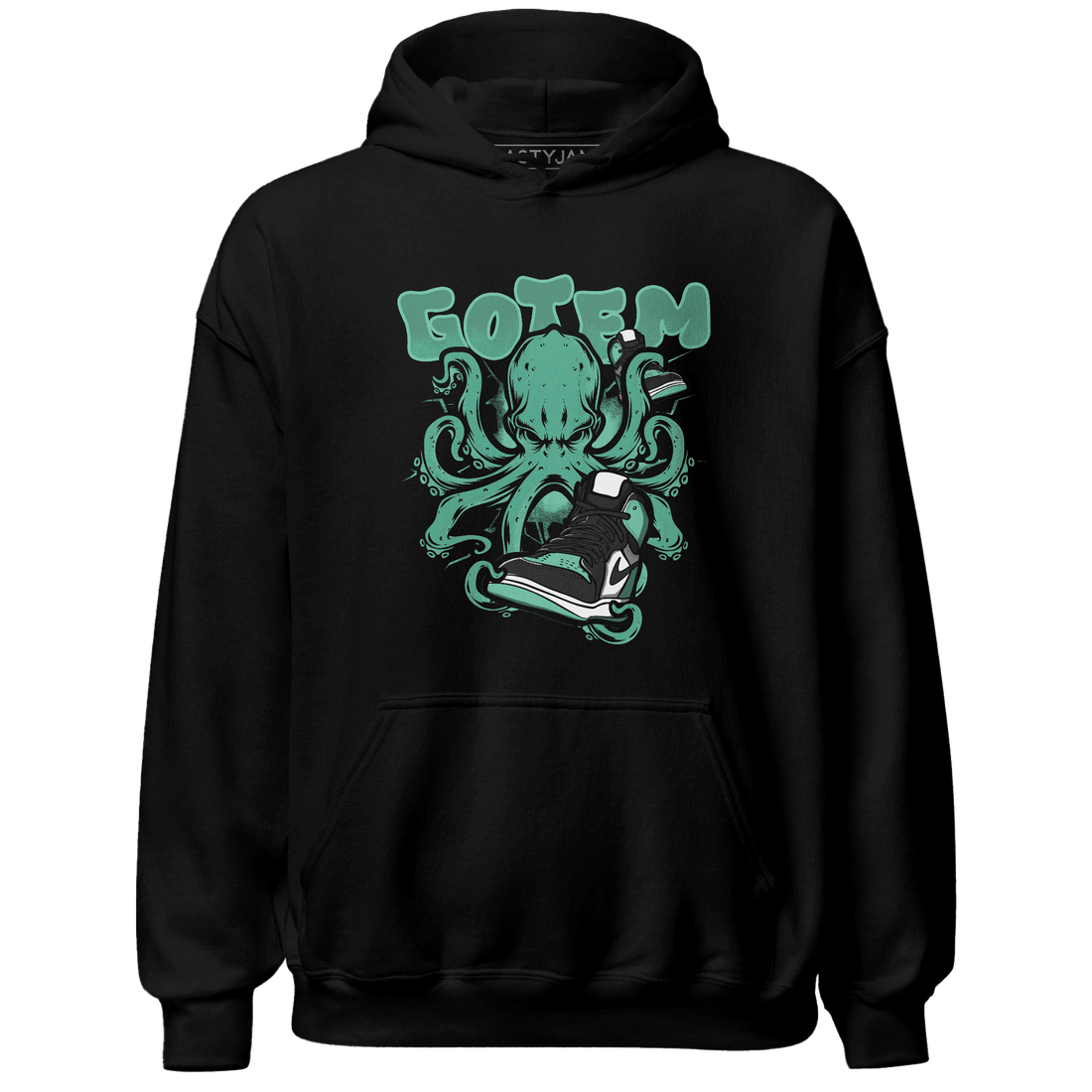 High OG Green Glow 1s Hoodie Match Octopus Got Em - NastyJamz