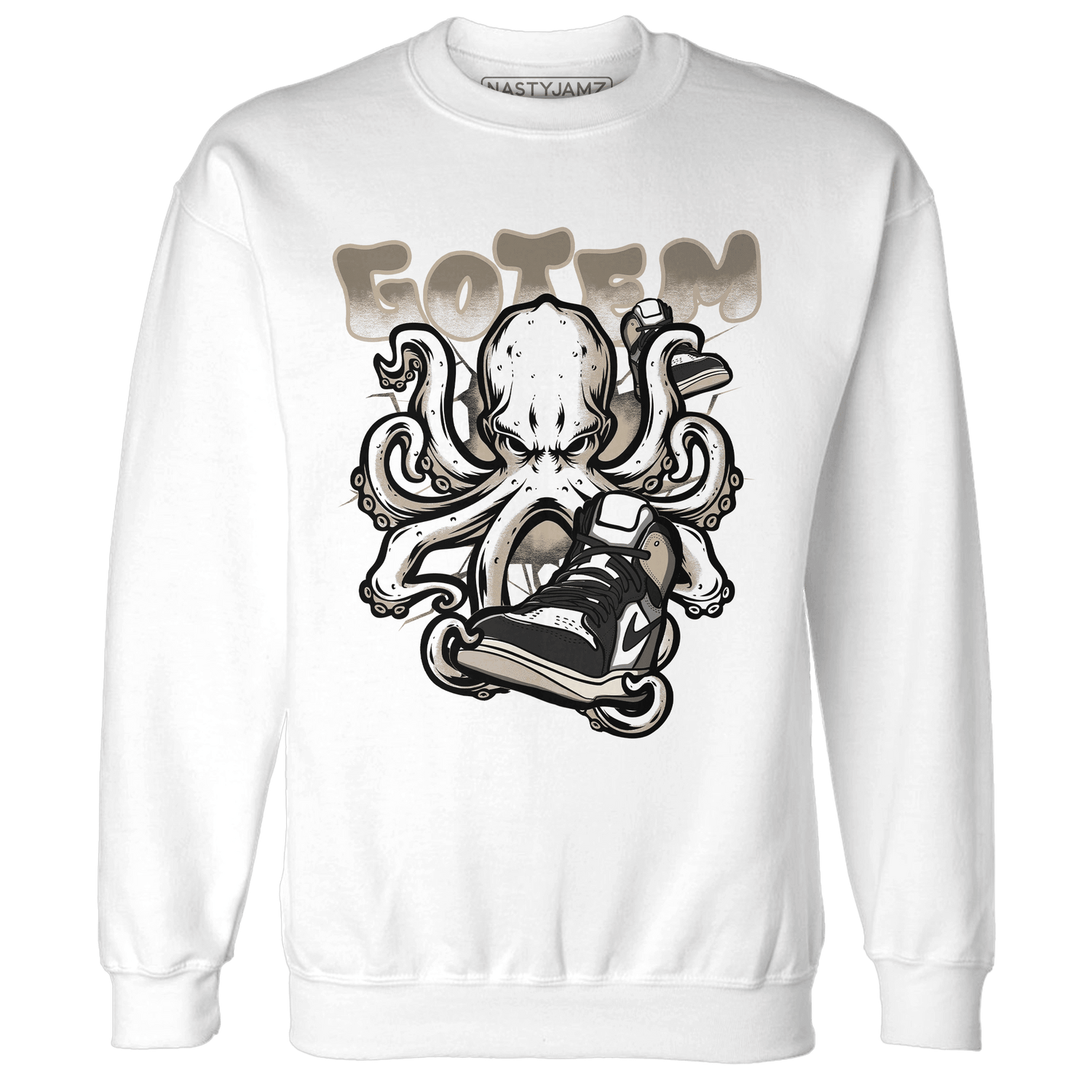 Latte 1s Sweatshirt Match Octopus Got Em - NastyJamz