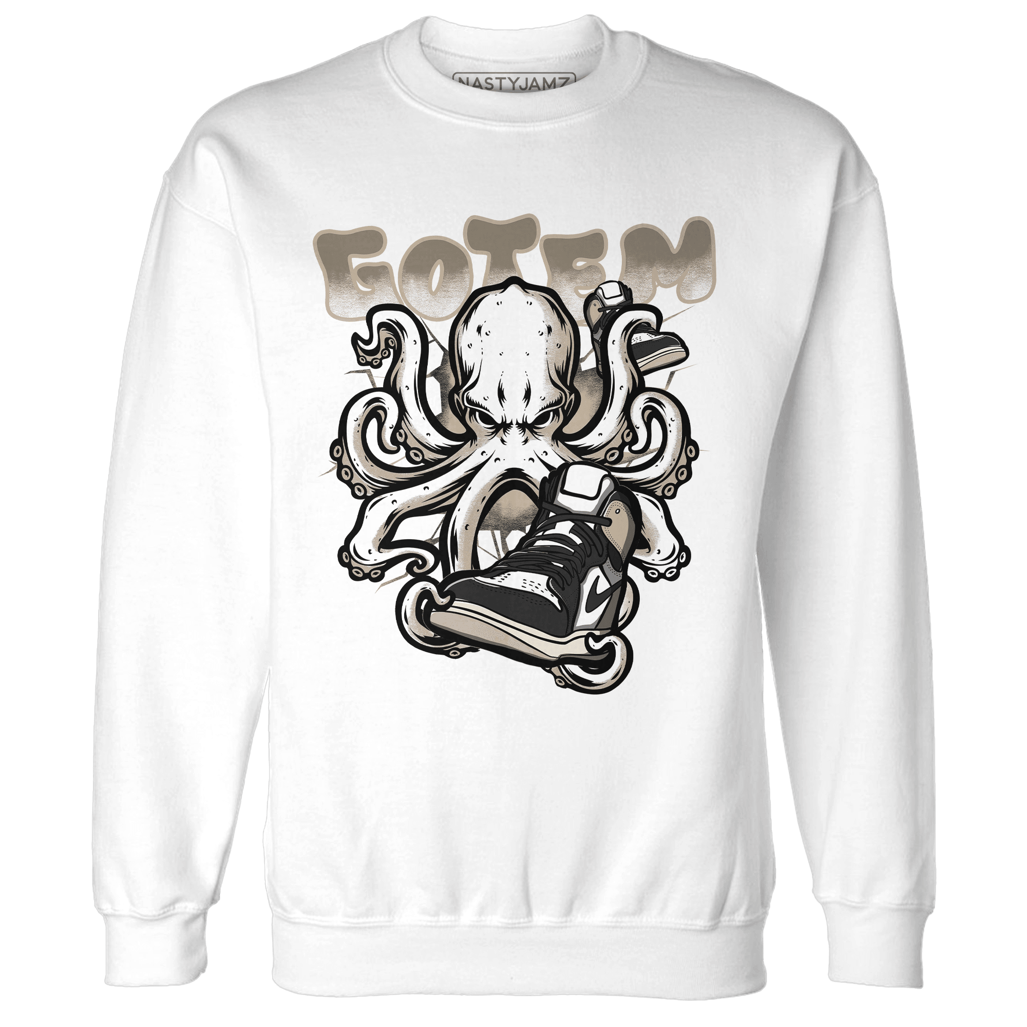 Latte 1s Sweatshirt Match Octopus Got Em - NastyJamz