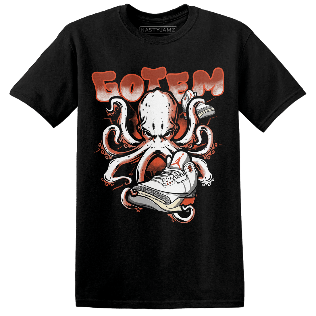 Georgia Peach 3s T Shirt Match Octopus Got Em - NastyJamz