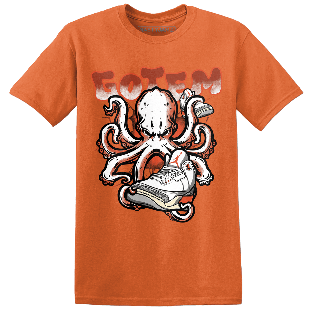 Georgia Peach 3s T Shirt Match Octopus Got Em - NastyJamz
