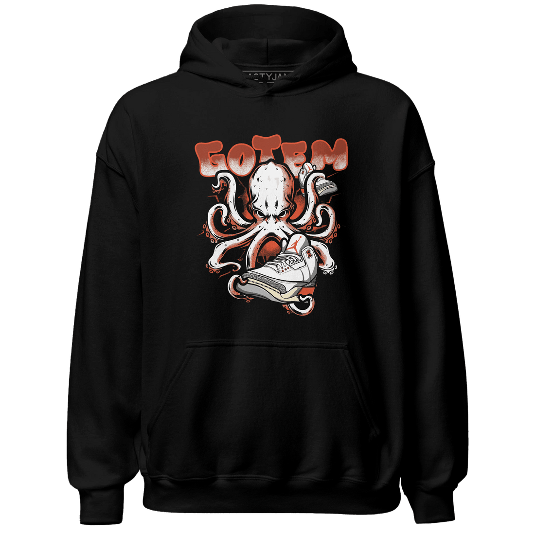 Georgia Peach 3s Hoodie Match Octopus Got Em - NastyJamz