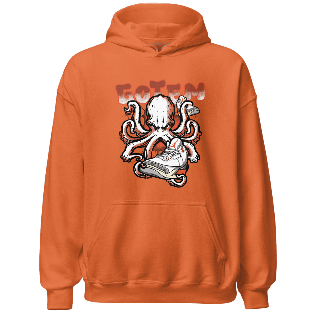 Georgia Peach 3s Hoodie Match Octopus Got Em - NastyJamz