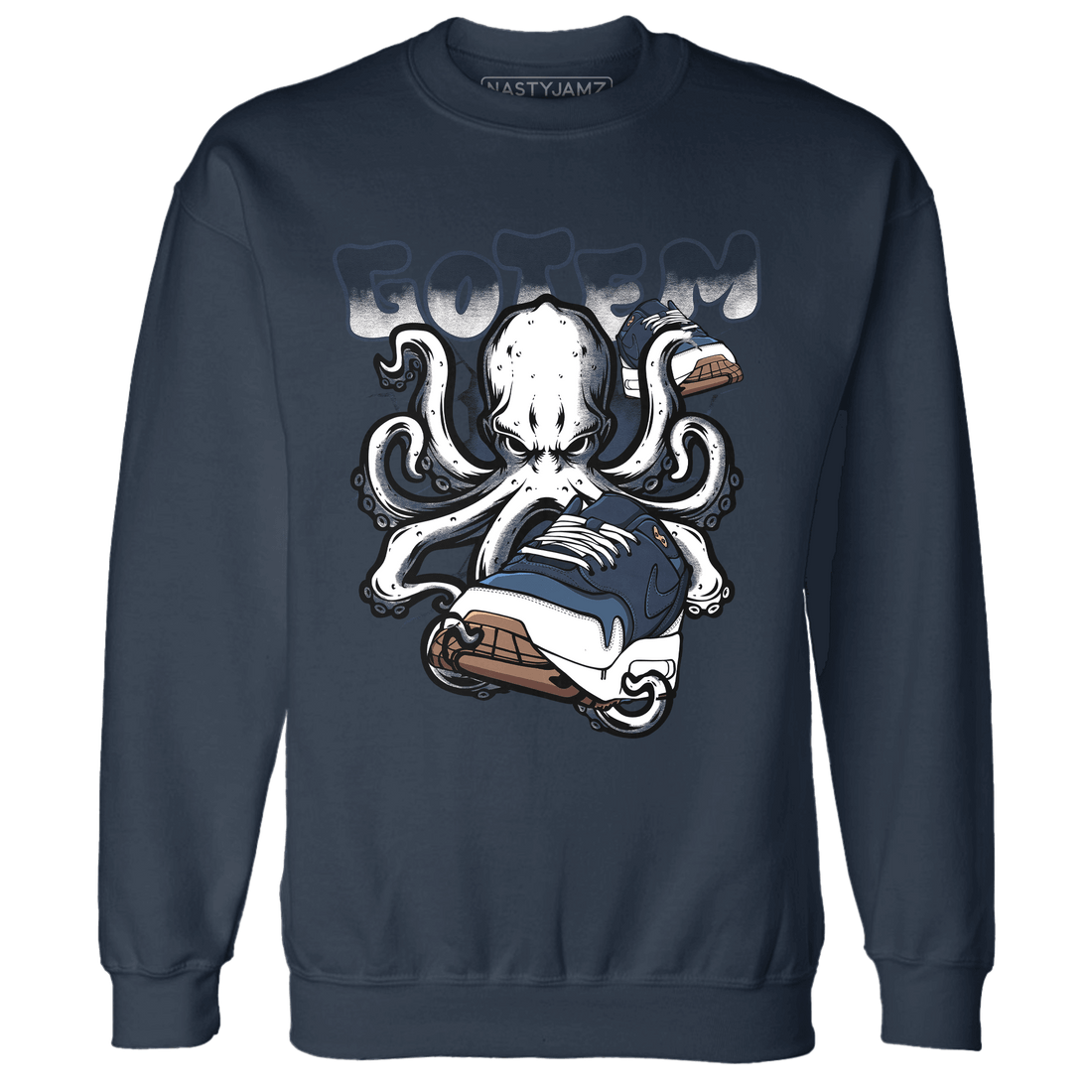 AM 1 86 Jackie Robinson Sweatshirt Match Octopus Got Em - NastyJamz