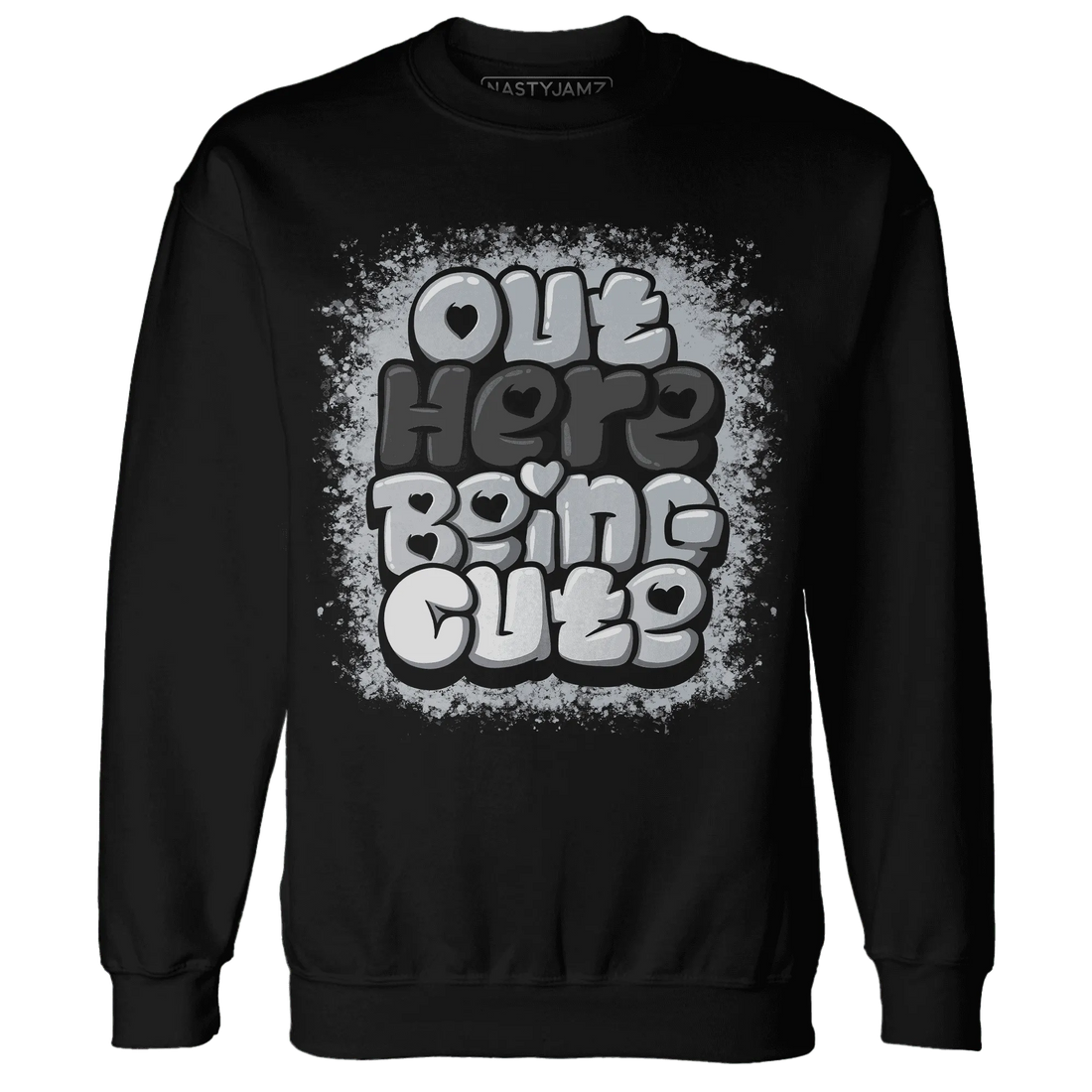 Wolf-Grey-12s-NastyJamz-Sweatshirt-Match-Out-Here-Being-Cute
