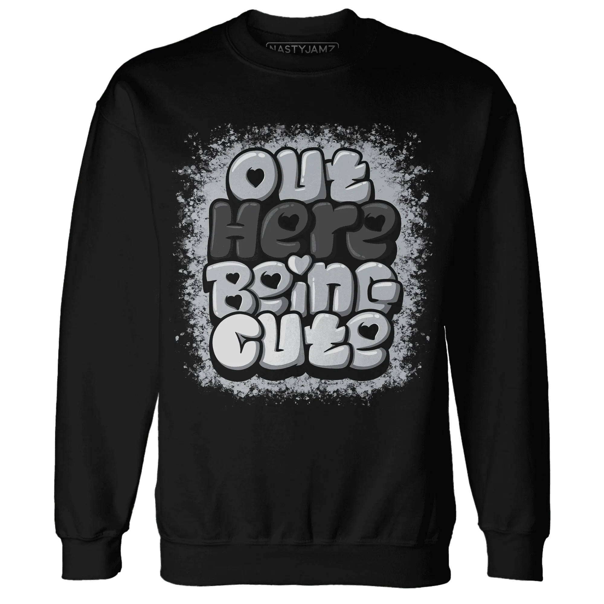 Wolf-Grey-12s-NastyJamz-Sweatshirt-Match-Out-Here-Being-Cute
