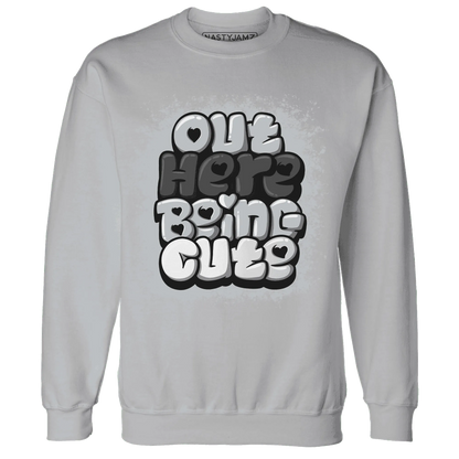 Wolf-Grey-12s-NastyJamz-Sweatshirt-Match-Out-Here-Being-Cute