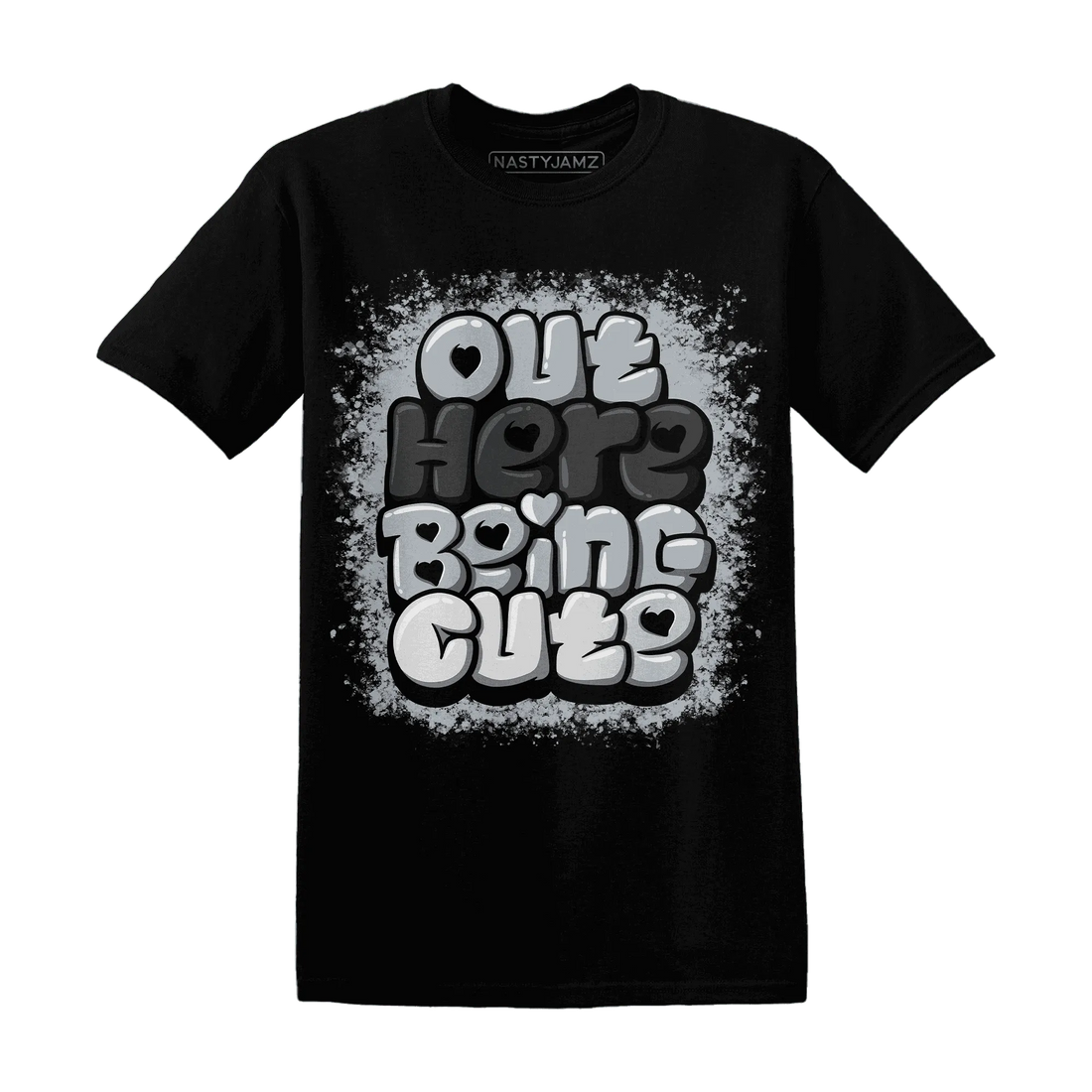 Wolf-Grey-12s-NastyJamz-T-Shirt-Match-Out-Here-Being-Cute