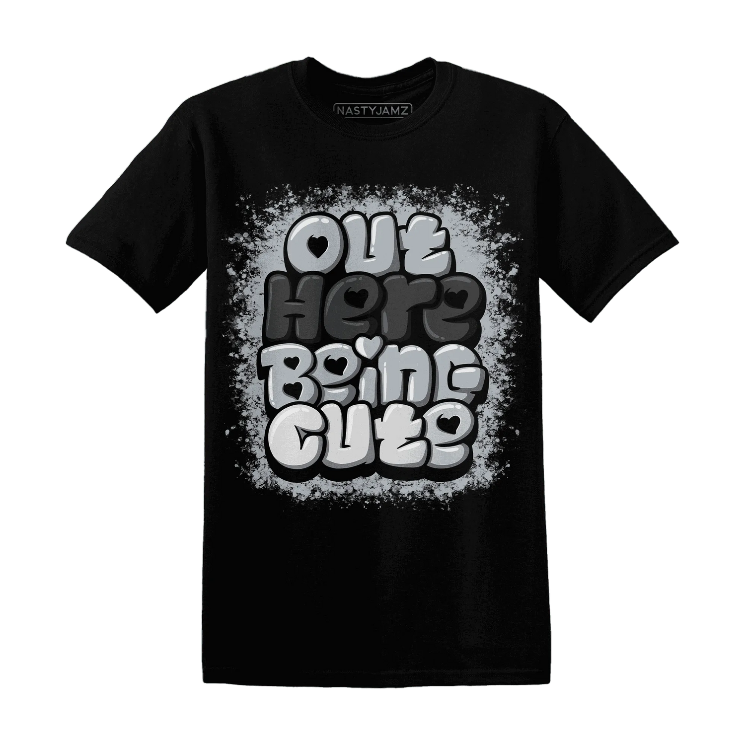 Wolf-Grey-12s-NastyJamz-T-Shirt-Match-Out-Here-Being-Cute