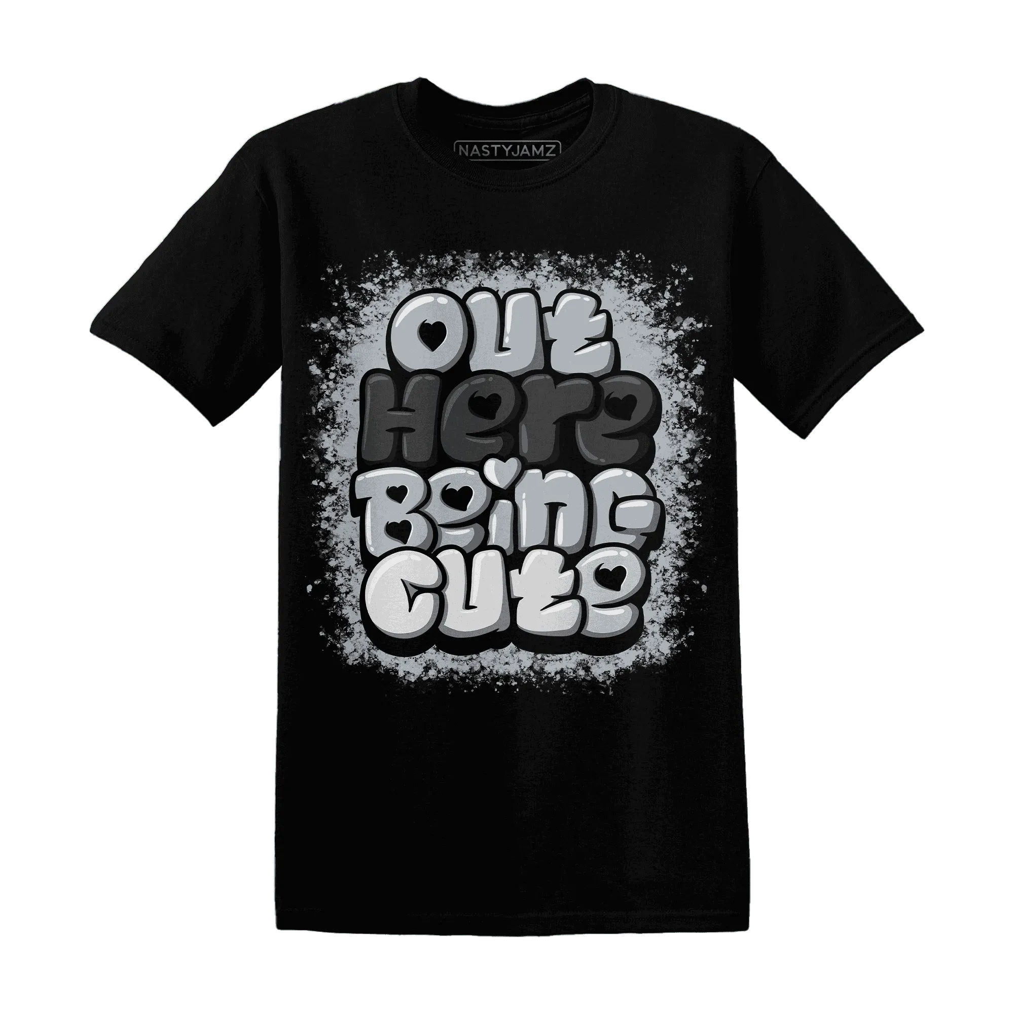 Wolf-Grey-12s-NastyJamz-T-Shirt-Match-Out-Here-Being-Cute