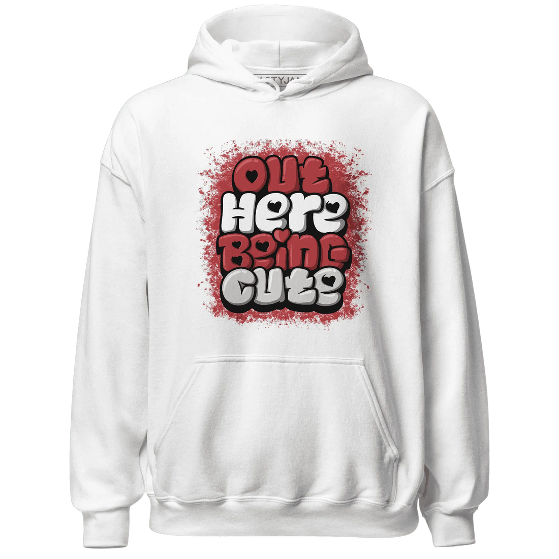Black-Toe-Reimagined-Red-White-1s-NastyJamz-Hoodie-Match-Out-Here-Being-Cute