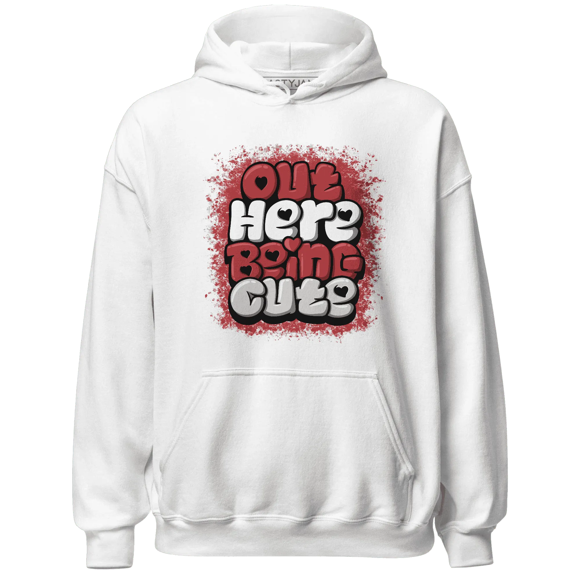 Black-Toe-Reimagined-Red-White-1s-NastyJamz-Hoodie-Match-Out-Here-Being-Cute
