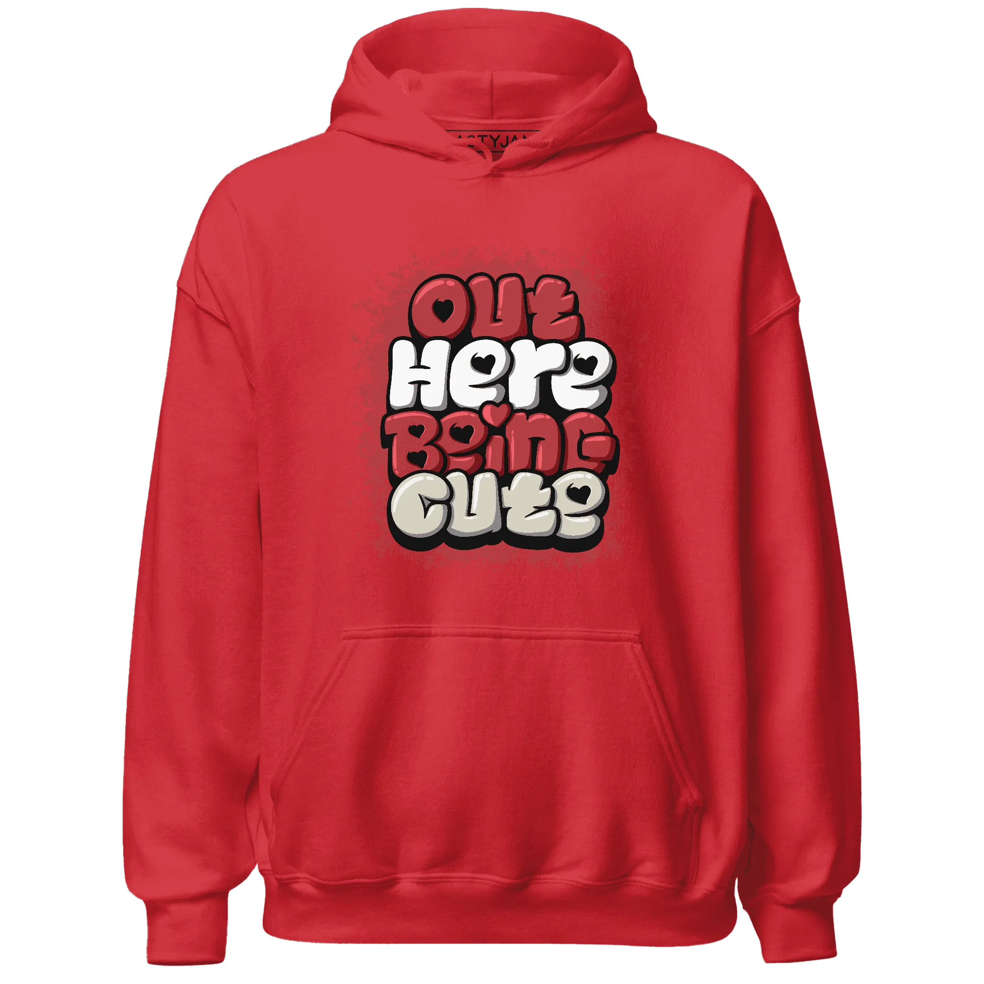 Black-Toe-Reimagined-Red-White-1s-NastyJamz-Hoodie-Match-Out-Here-Being-Cute