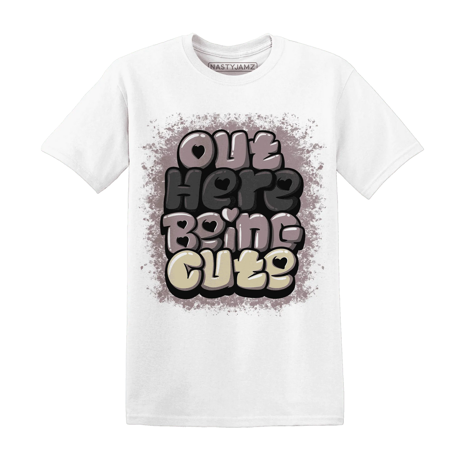 Black-Violet-Ore-3s-NastyJamz-T-Shirt-Match-Out-Here-Being-Cute