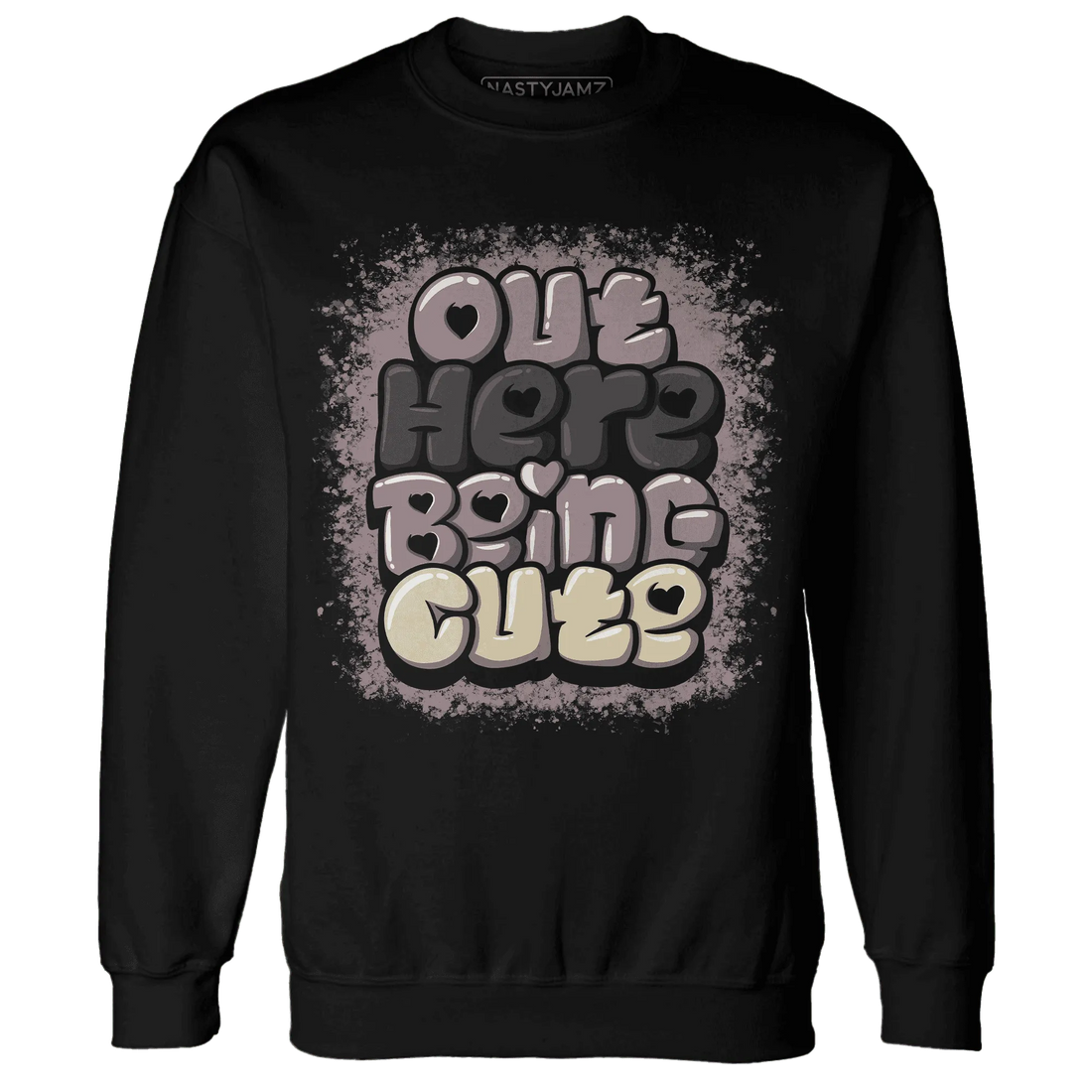 Black-Violet-Ore-3s-NastyJamz-Sweatshirt-Match-Out-Here-Being-Cute