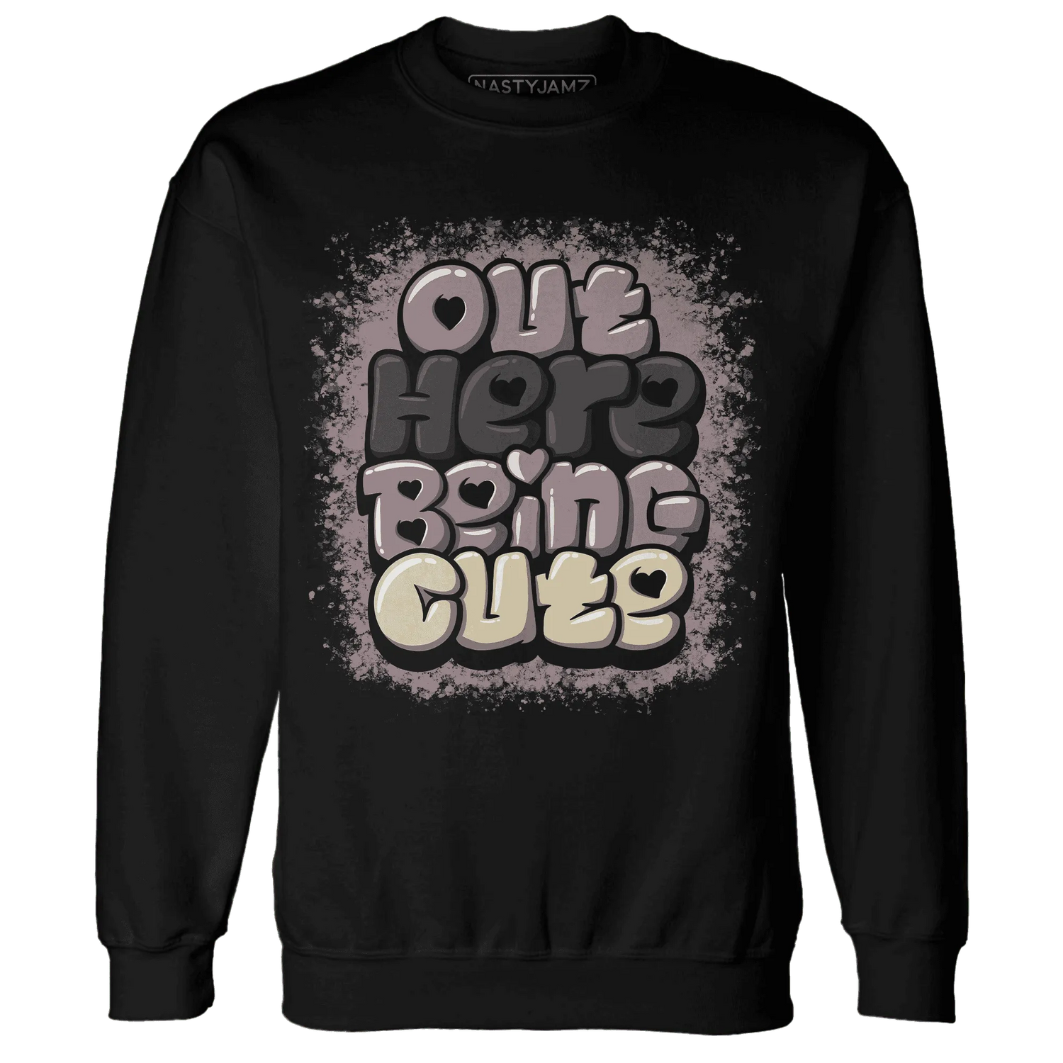 Black-Violet-Ore-3s-NastyJamz-Sweatshirt-Match-Out-Here-Being-Cute