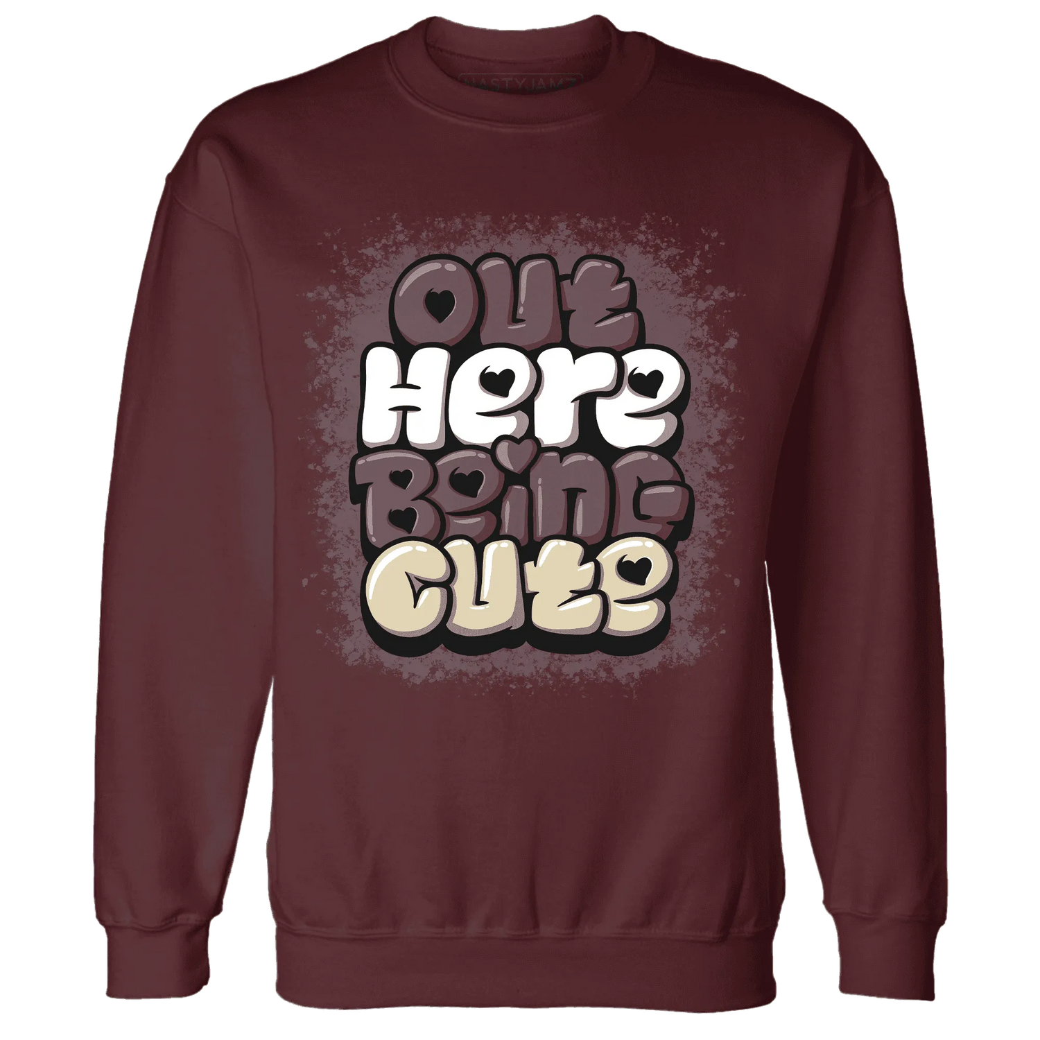 Burgundy-Crush-3s-NastyJamz-Sweatshirt-Match-Out-Here-Being-Cute