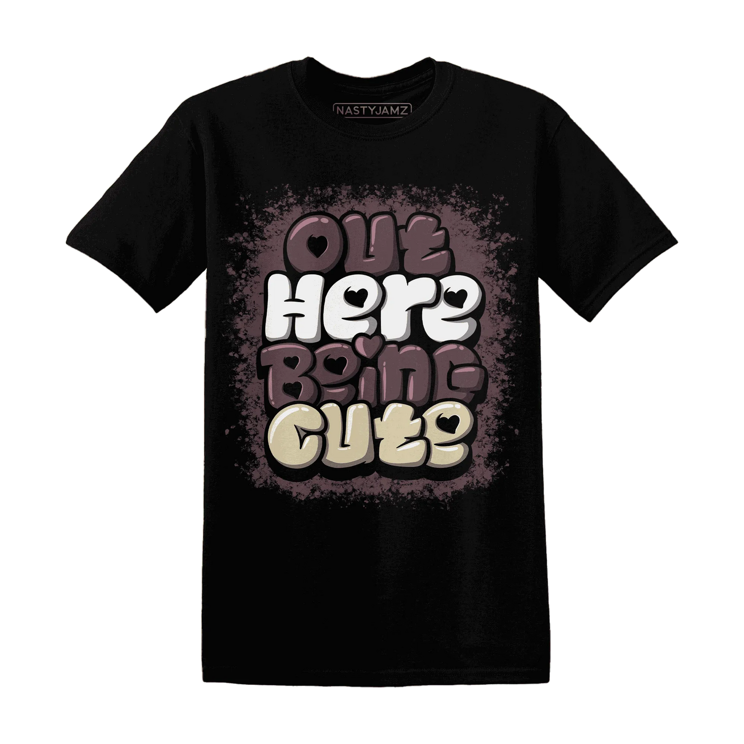 Burgundy-Crush-3s-NastyJamz-T-Shirt-Match-Out-Here-Being-Cute