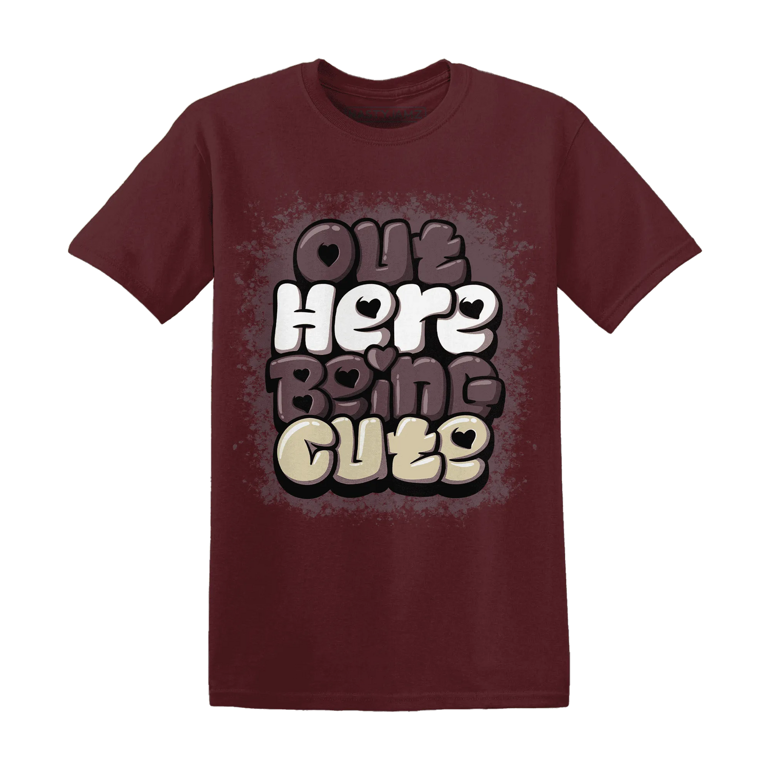 Burgundy-Crush-3s-NastyJamz-T-Shirt-Match-Out-Here-Being-Cute