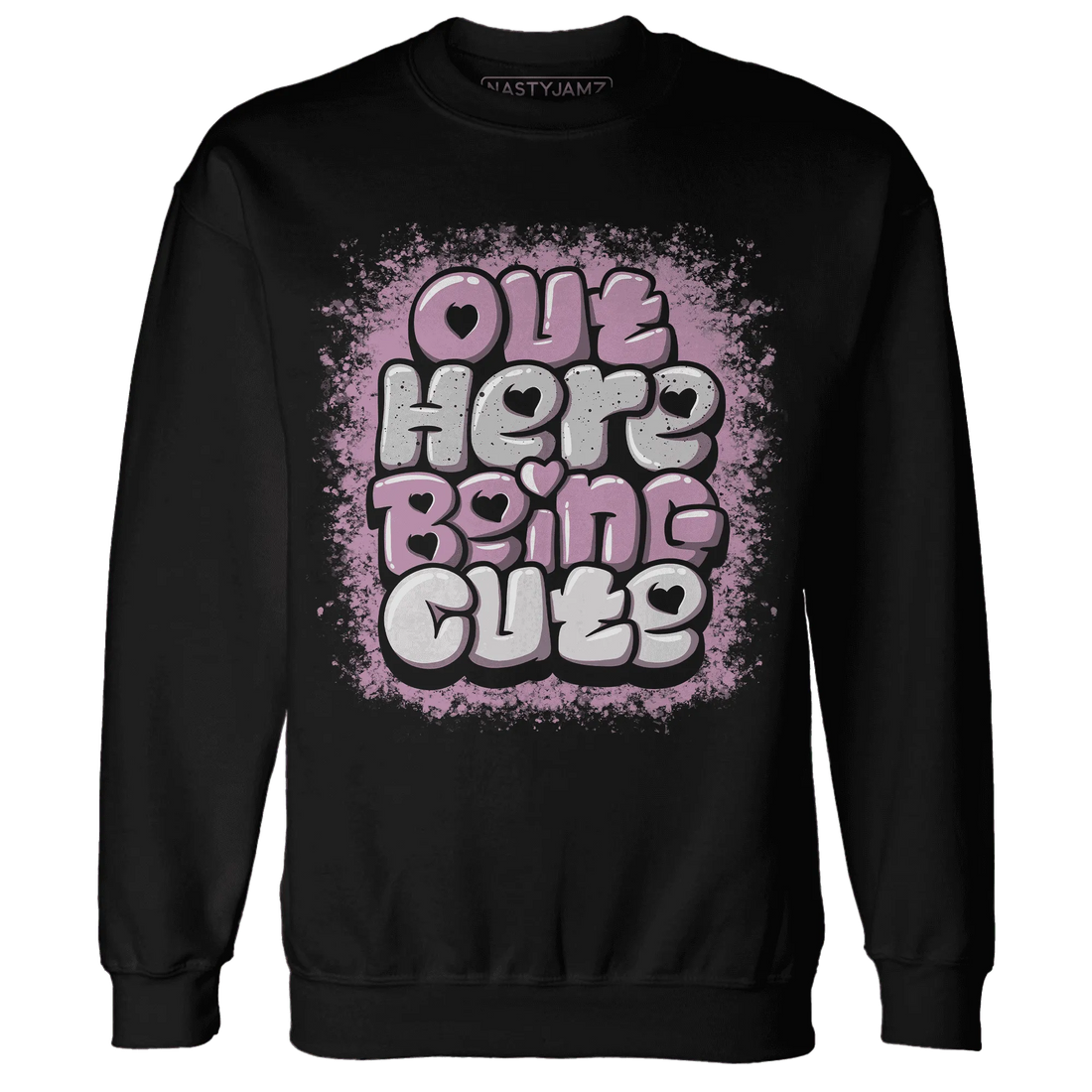 Orchid-Neutral-Grey-Black-White-4s-NastyJamz-Sweatshirt-Match-Out-Here-Being-Cute