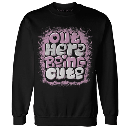 Orchid-Neutral-Grey-Black-White-4s-NastyJamz-Sweatshirt-Match-Out-Here-Being-Cute