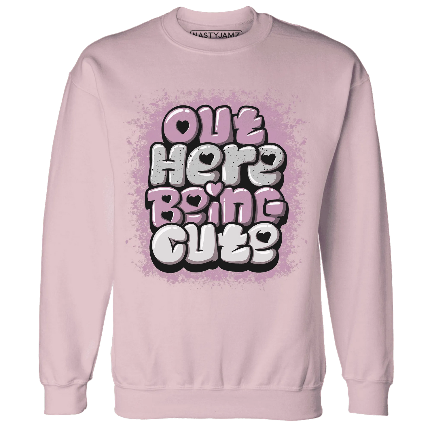 Orchid-Neutral-Grey-Black-White-4s-NastyJamz-Sweatshirt-Match-Out-Here-Being-Cute
