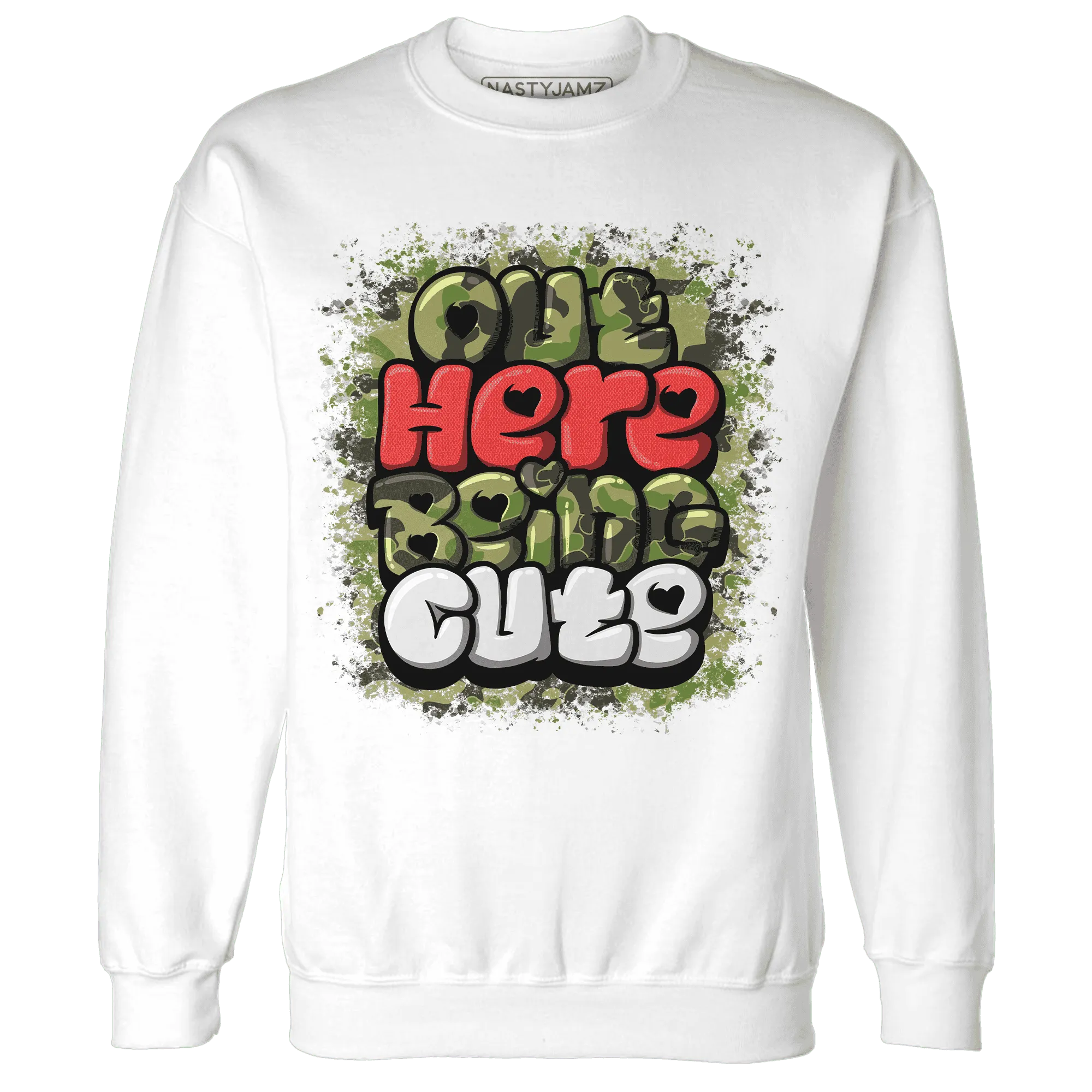AM-90-Dark-Sage-Solar-Red-NastyJamz-Sweatshirt-Match-Out-Here-Being-Cute