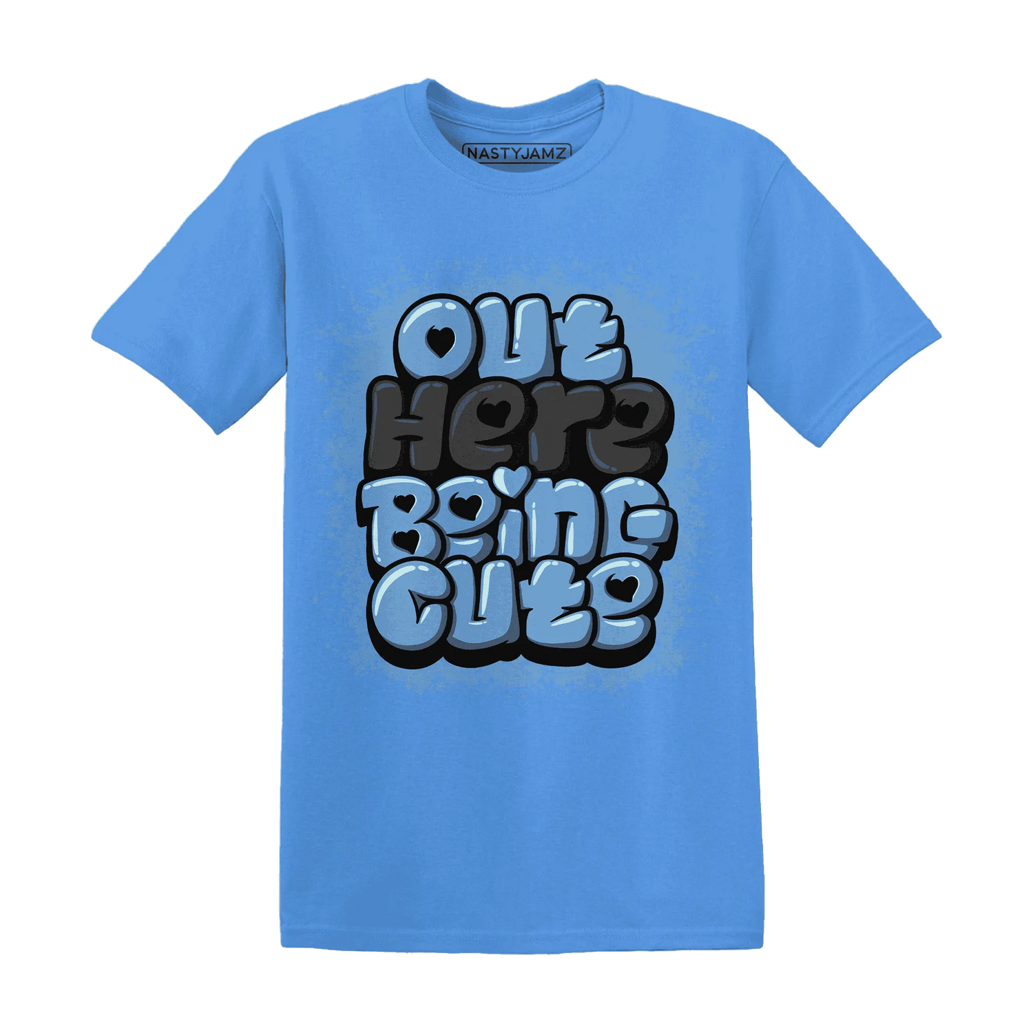 AM-Plus-Black-Univercitii-Blue-NastyJamz-T-Shirt-Match-Out-Here-Being-Cute