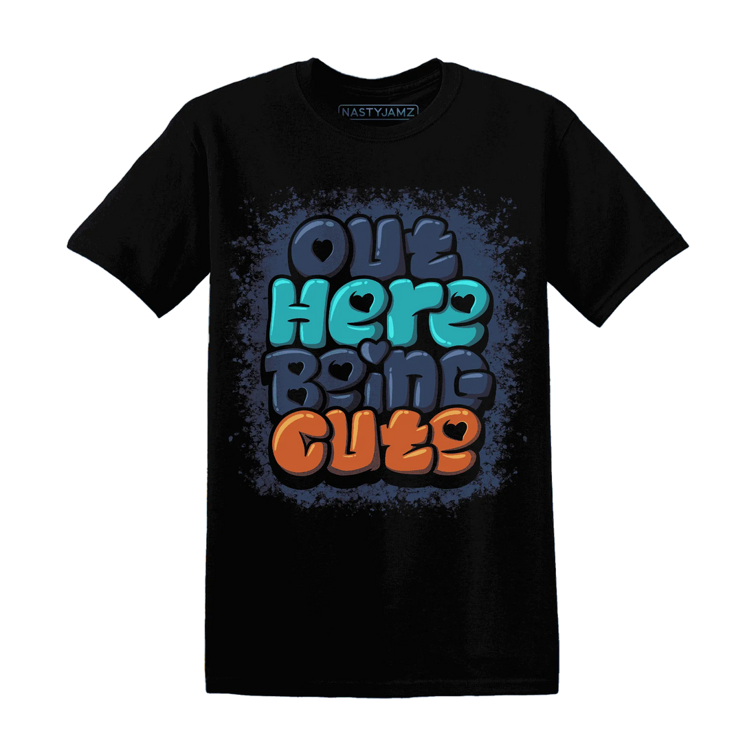 AM-Plus-Drift-Midnight-Navy-Total-Orange-Dusty-Cactus-NastyJamz-T-Shirt-Match-Out-Here-Being-Cute