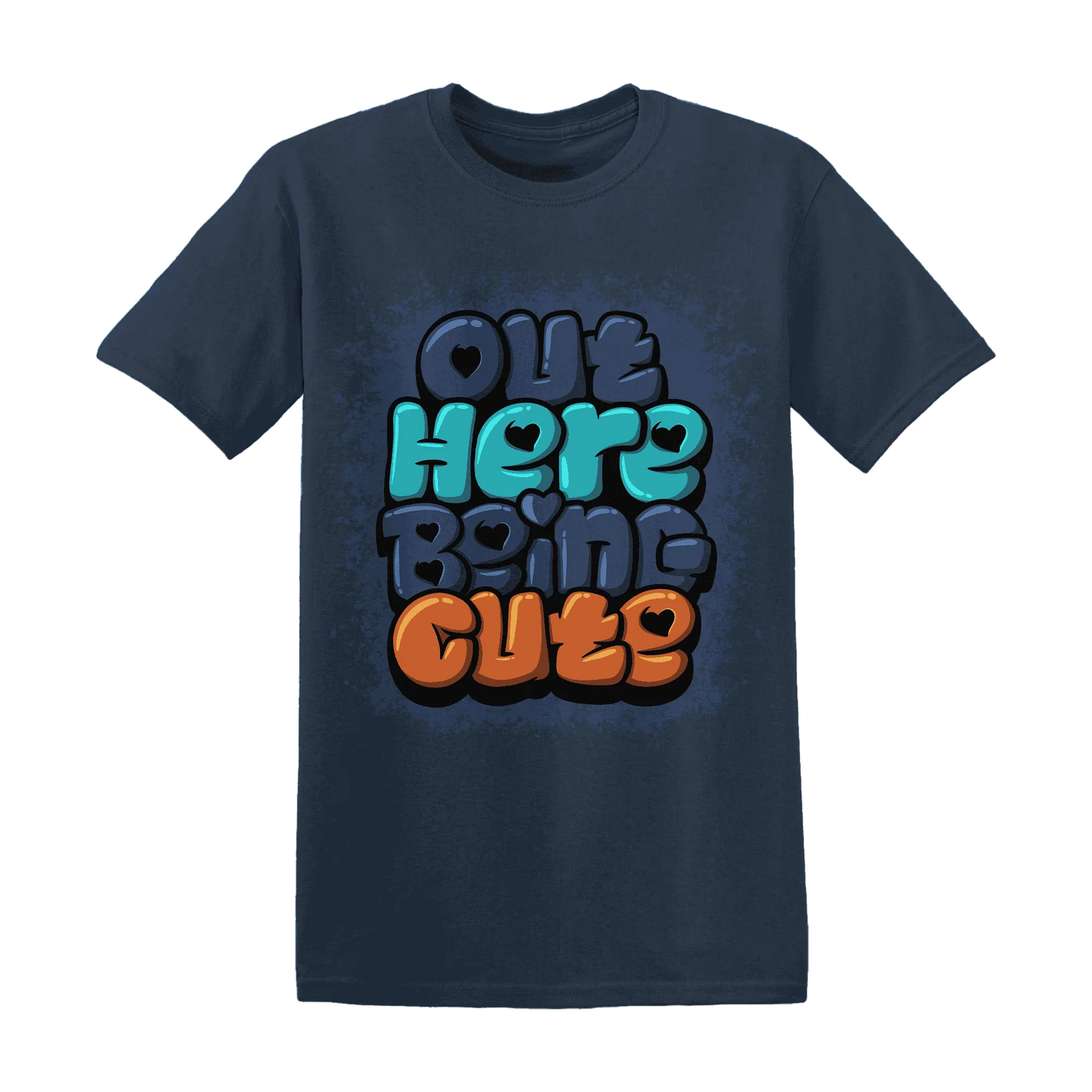 AM-Plus-Drift-Midnight-Navy-Total-Orange-Dusty-Cactus-NastyJamz-T-Shirt-Match-Out-Here-Being-Cute